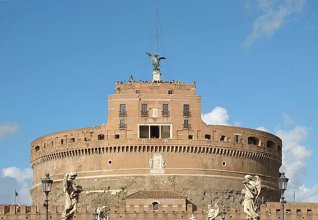 Castel Sant'Angelo, the round fortress on the Tiber